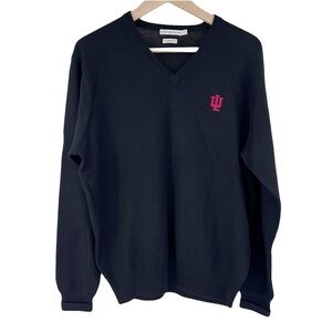 Peter Millar v neck sweater merino wool Indiana Hoosiers